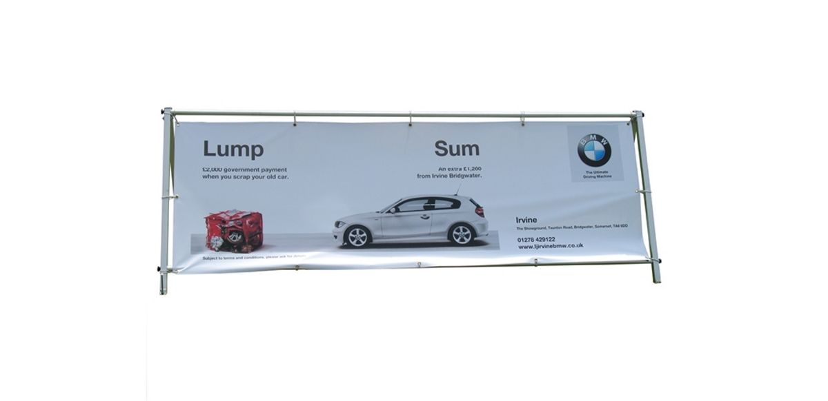 'A' Frame Outdoor Banner Stand