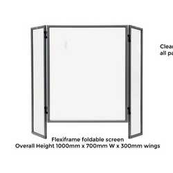 Foldable desk sneeze screen 